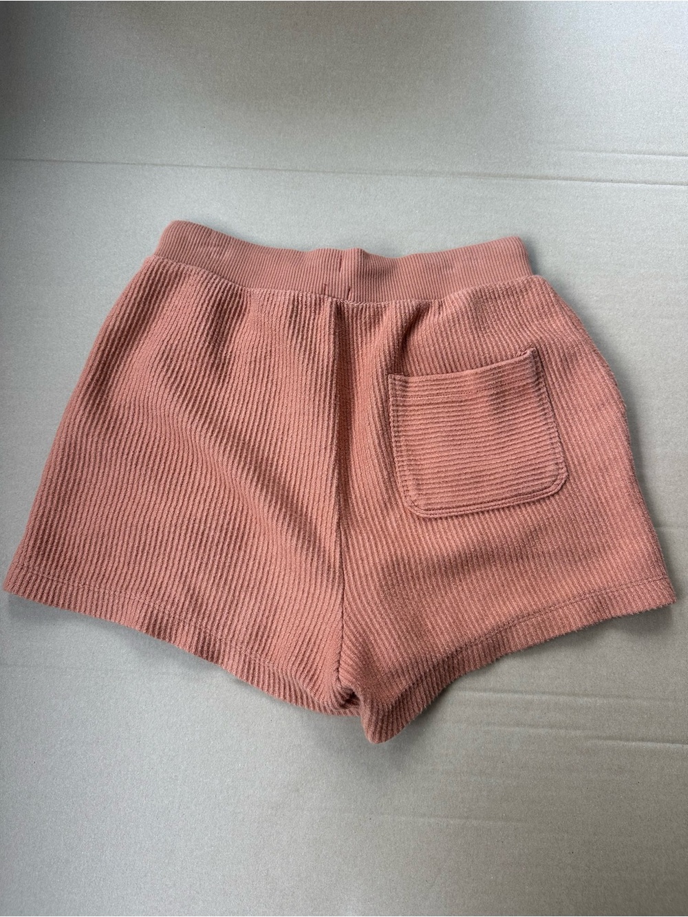 aerie Ribbed Drawstring Shorts in Terracotta - Picture 3 of 3
